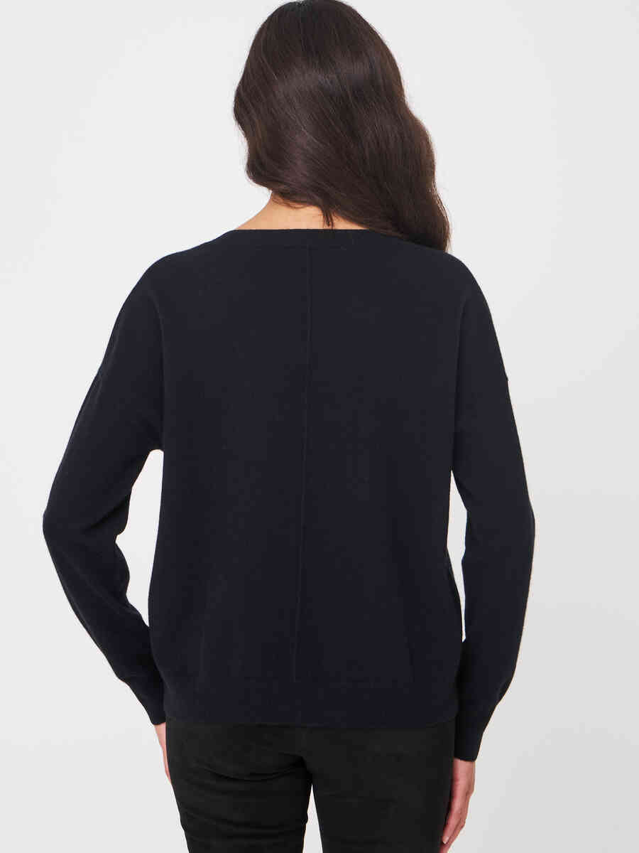 Cashmere sweater with front pockets image number 1