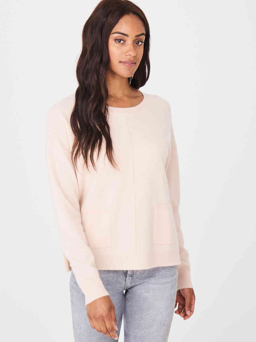 Cashmere sweater with front pockets image number 12