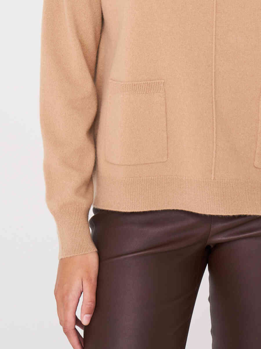 Cashmere sweater with front pockets image number 18