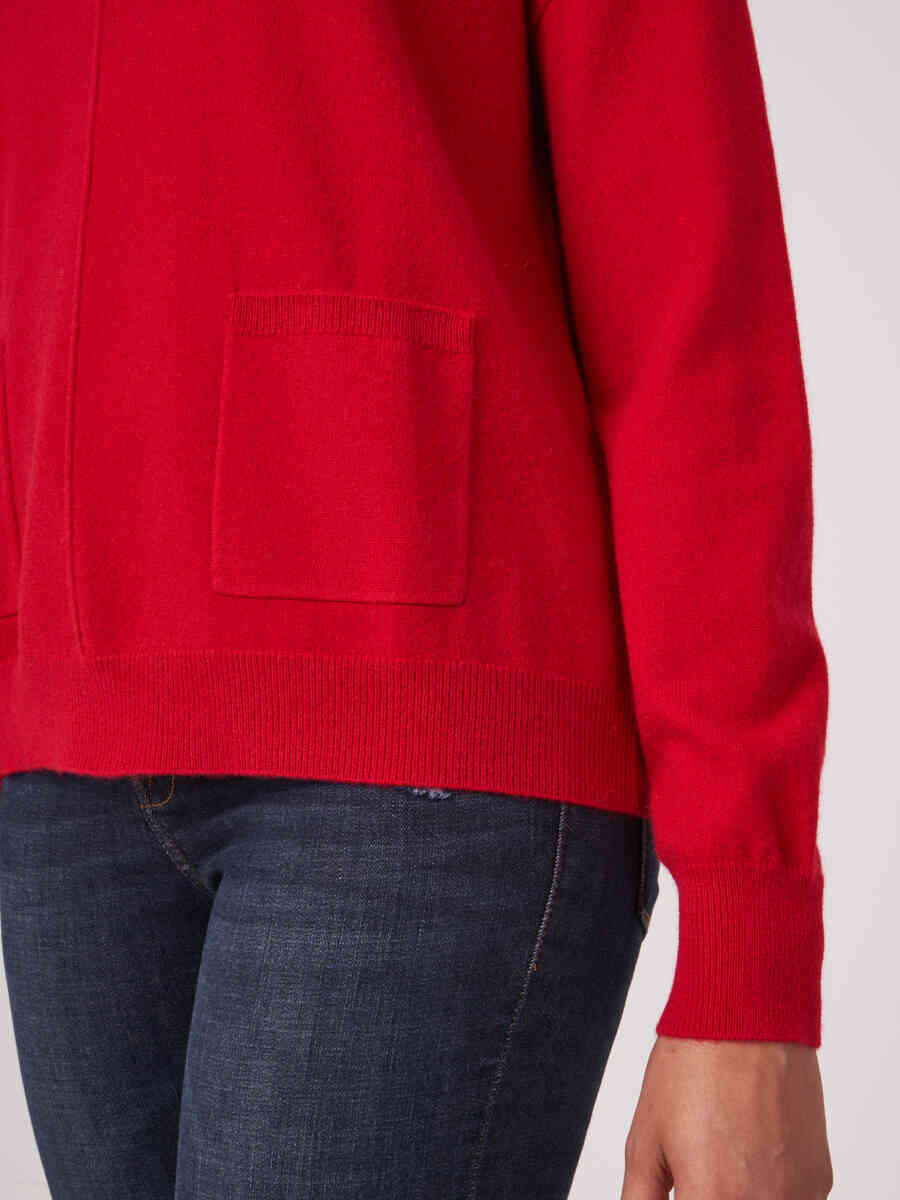 Cashmere sweater with front pockets image number 54