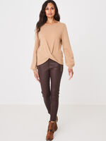 Cashmere sweater with knotted hem image number 3