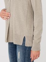 Oversized organic cashmere cardigan with shawl collar image number 2