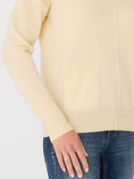 Organic cashmere pullover with front pockets image number 2