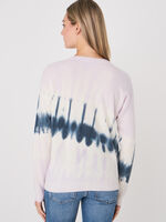 Tie dye organic cashmere pullover image number 1