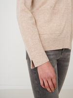 Organic cashmere cardigan with front pockets image number 2
