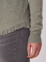 Batwing sweater with fringes image number 6