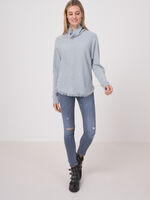 Batwing sweater with fringes image number 11