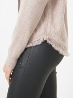 Cashmere batwing cardigan with rounded hem image number 10