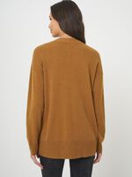 Cashmere cardigan with V-neck and pockets image number 1
