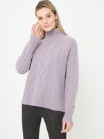 Organic cashmere cable knit sweater image number 0