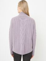Organic cashmere cable knit sweater image number 1
