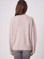 Buttoned organic cashmere cardigan with pockets image number 1