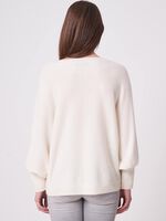 Organic cashmere poncho sweater image number 1
