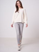 Organic cashmere poncho sweater image number 3