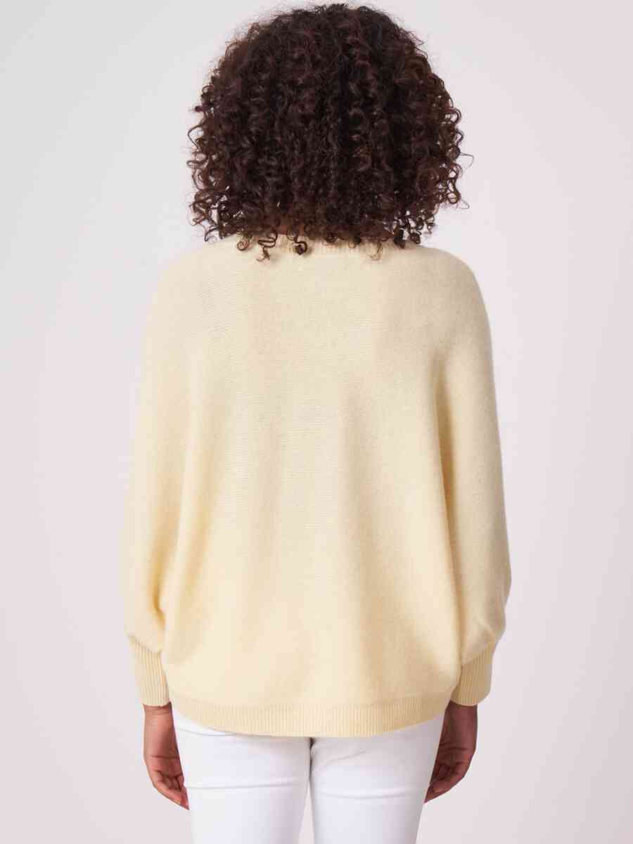 Organic cashmere poncho sweater image number 1