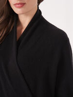 Wrap front organic cashmere sweater image number 4