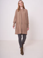 Long cashmere cardigan with shawl collar and pockets image number 4