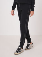 Knitted pants in cashmere wool blend image number 0