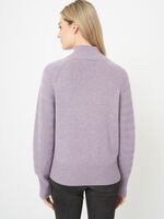 Knitted jumper with chevron texture image number 1