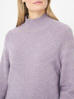 Knitted jumper with chevron texture image number 2