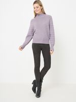 Knitted jumper with chevron texture image number 3