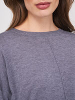 Loose fit super fine knit boat neck sweater image number 6