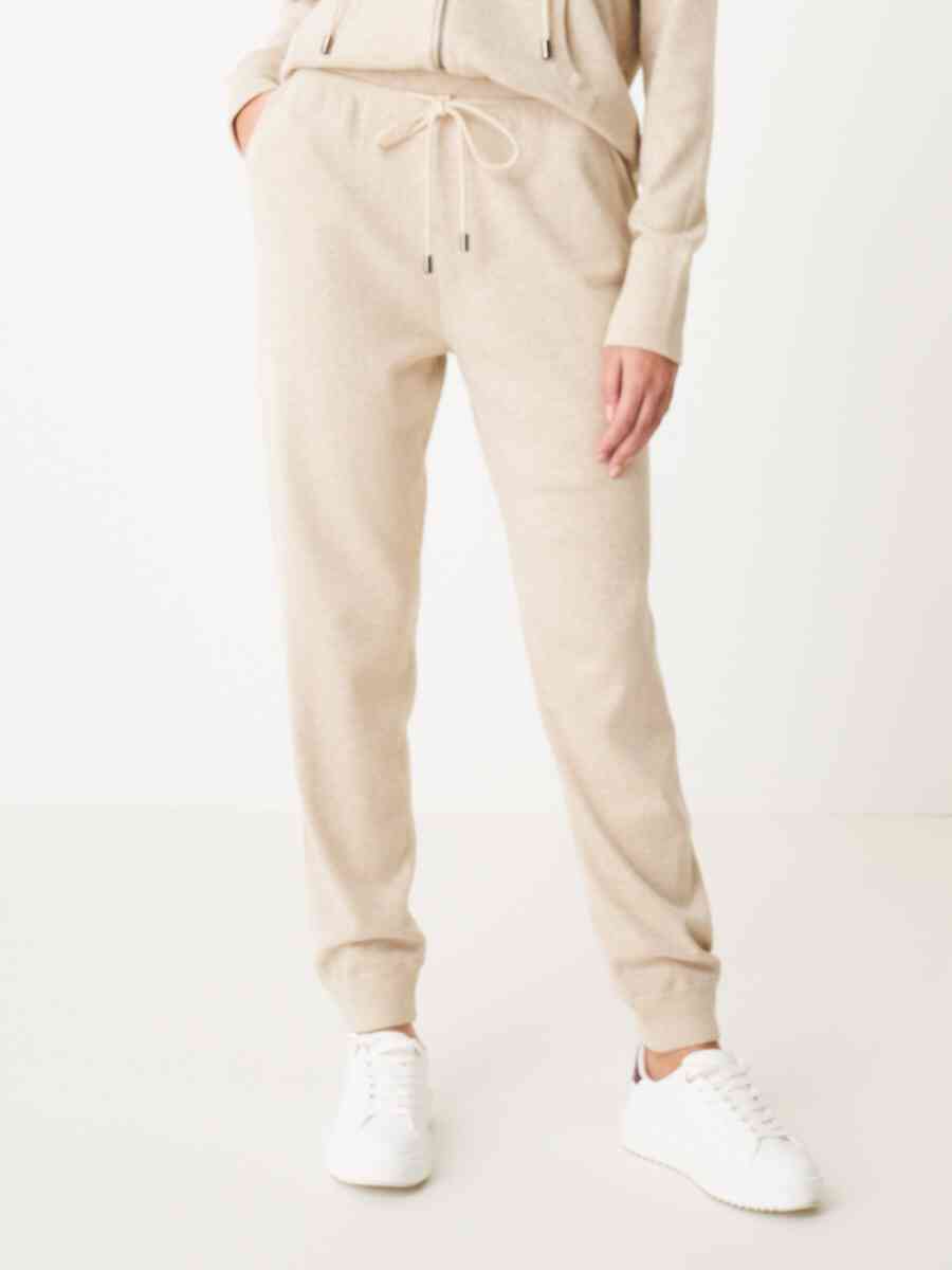 Organic cotton knitted sweatpants image number 0