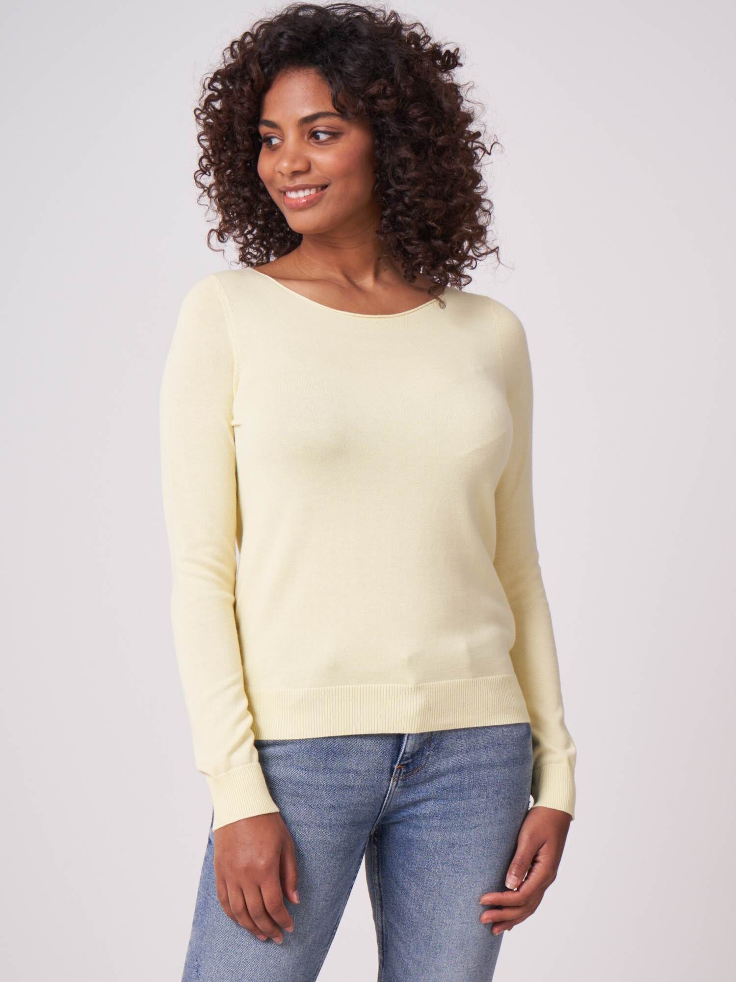 Repeat Organic Cashmere V-Neck Pullover