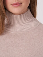 Long sweater with stand collar image number 2