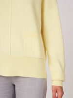 Wide sleeve cotton blend sweater with pockets image number 2