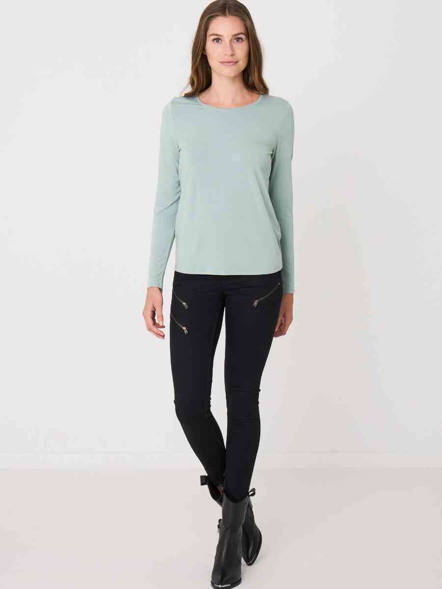 Basic women's long-sleeved top image number 3