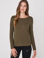 Basic women's long-sleeved top image number 0