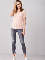 Basic T-shirt with rolled up sleeves image number 3