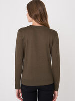 Long-sleeved top with round neck image number 1