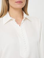 Silk shirt with button loop closure image number 2