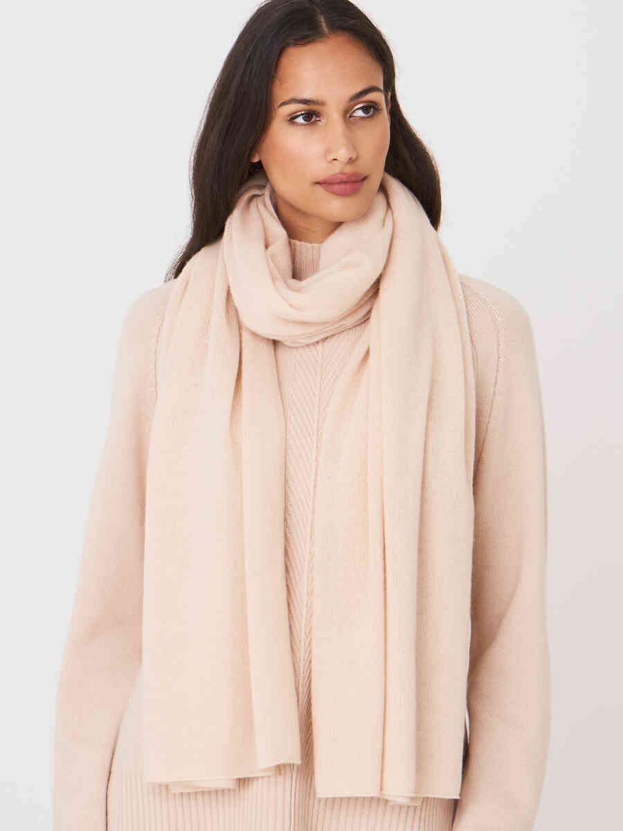 Organic cashmere scarf image number 20