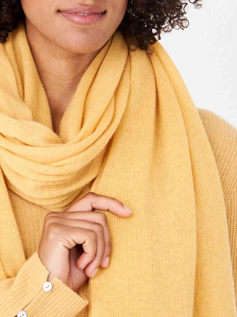 Organic cashmere scarf image number 26
