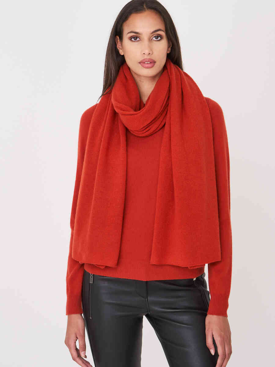 Organic cashmere scarf image number 28