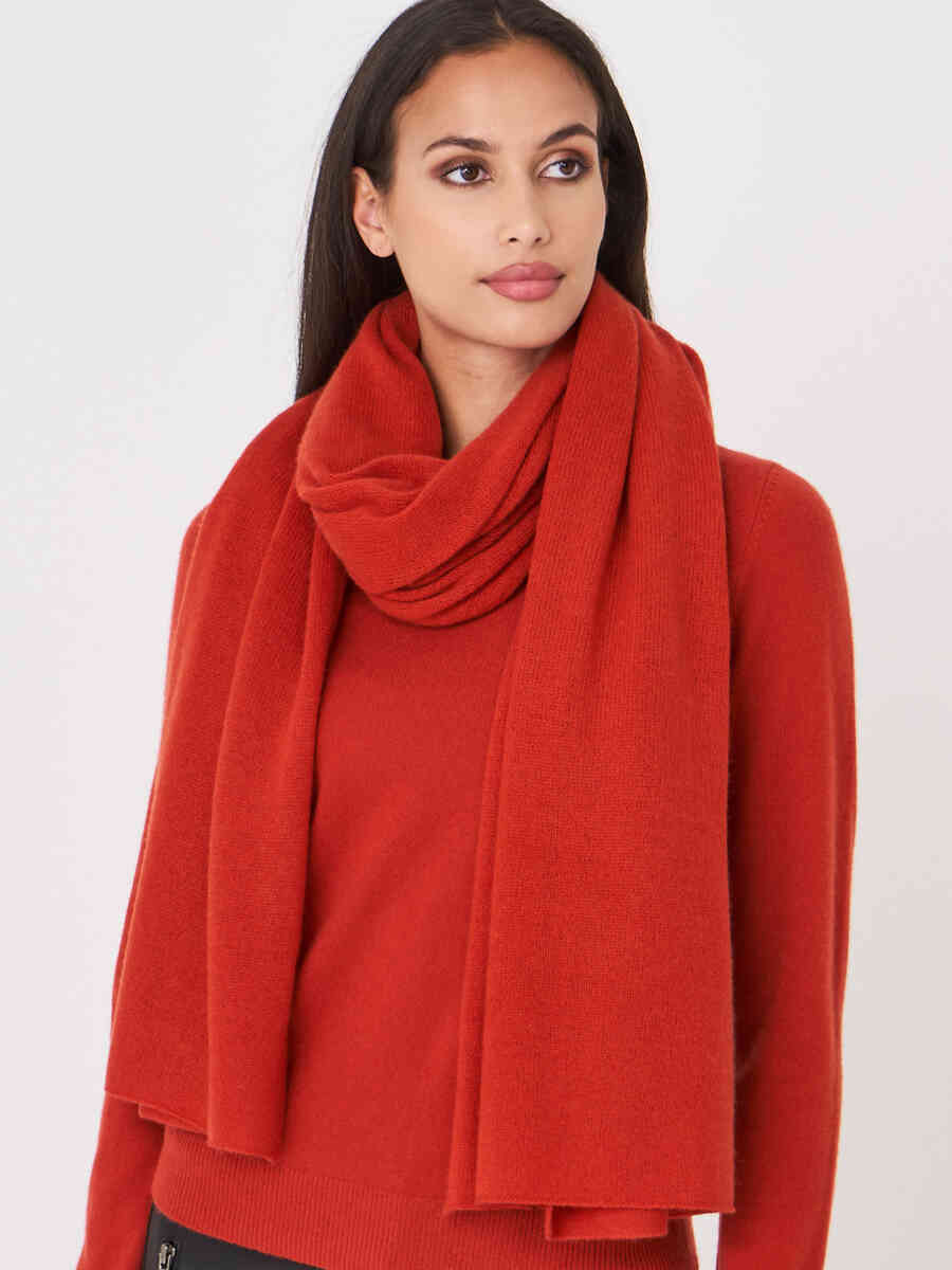 Organic cashmere scarf image number 30