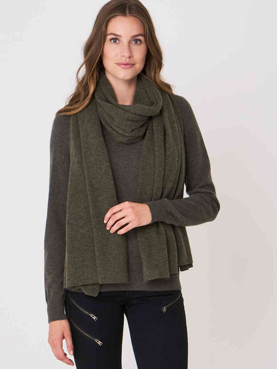 Organic cashmere scarf image number 33