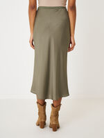 Silk skirt with elastic waistband image number 1
