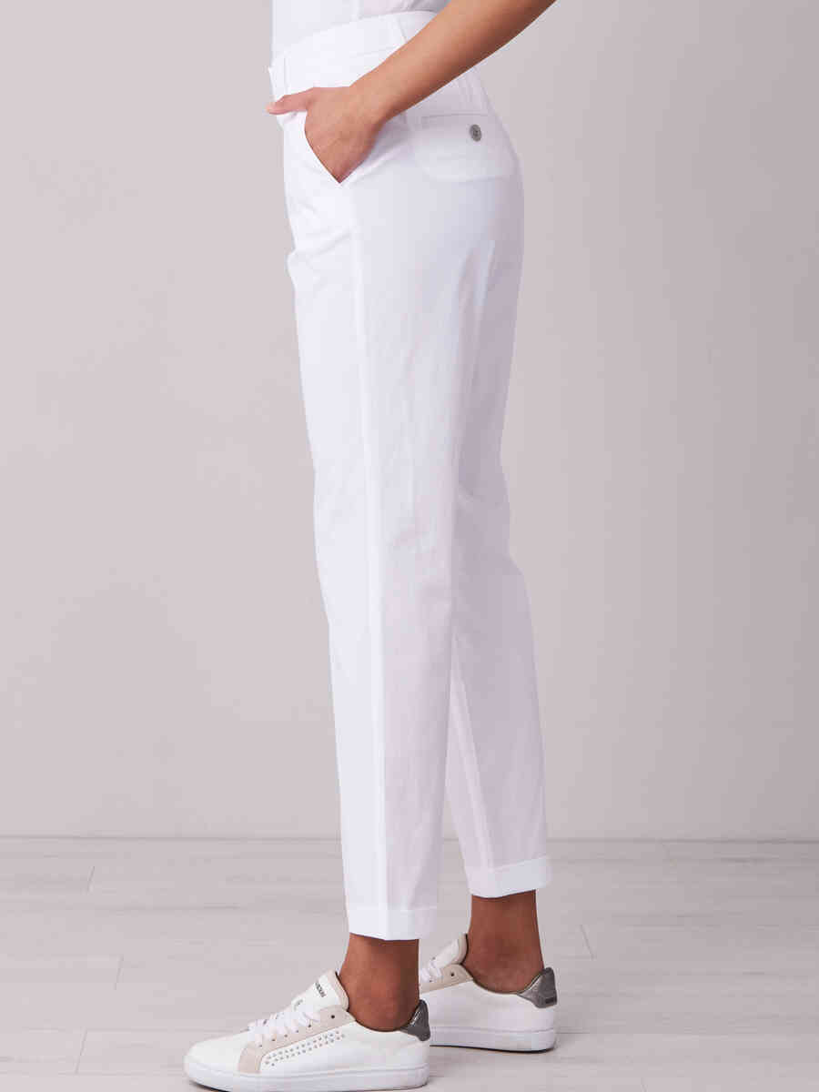 Chino cotton blend trousers image number 3