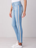 Jeans with stripe detail image number 2