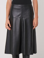 A-line leather skirt image number 0