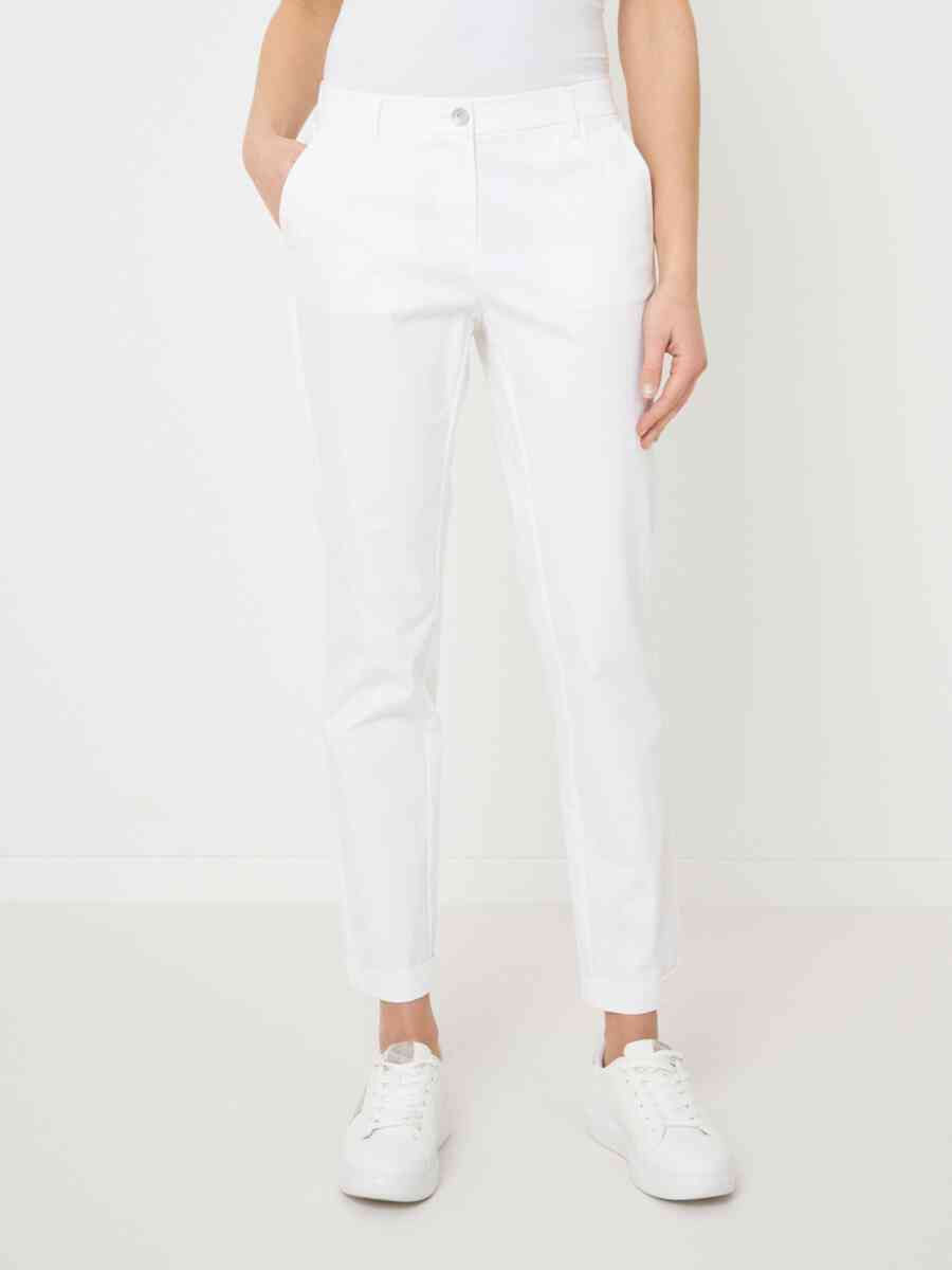 Basic stretch cotton women's chinos image number 3