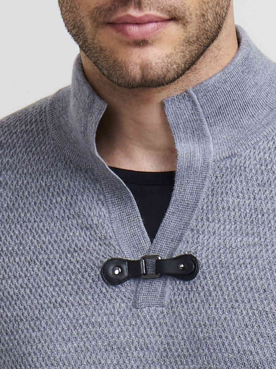 Men's half-zip sweater image number 2