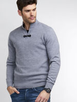 Men's half-zip sweater image number 3