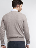 Men's cashmere round neck sweater image number 1