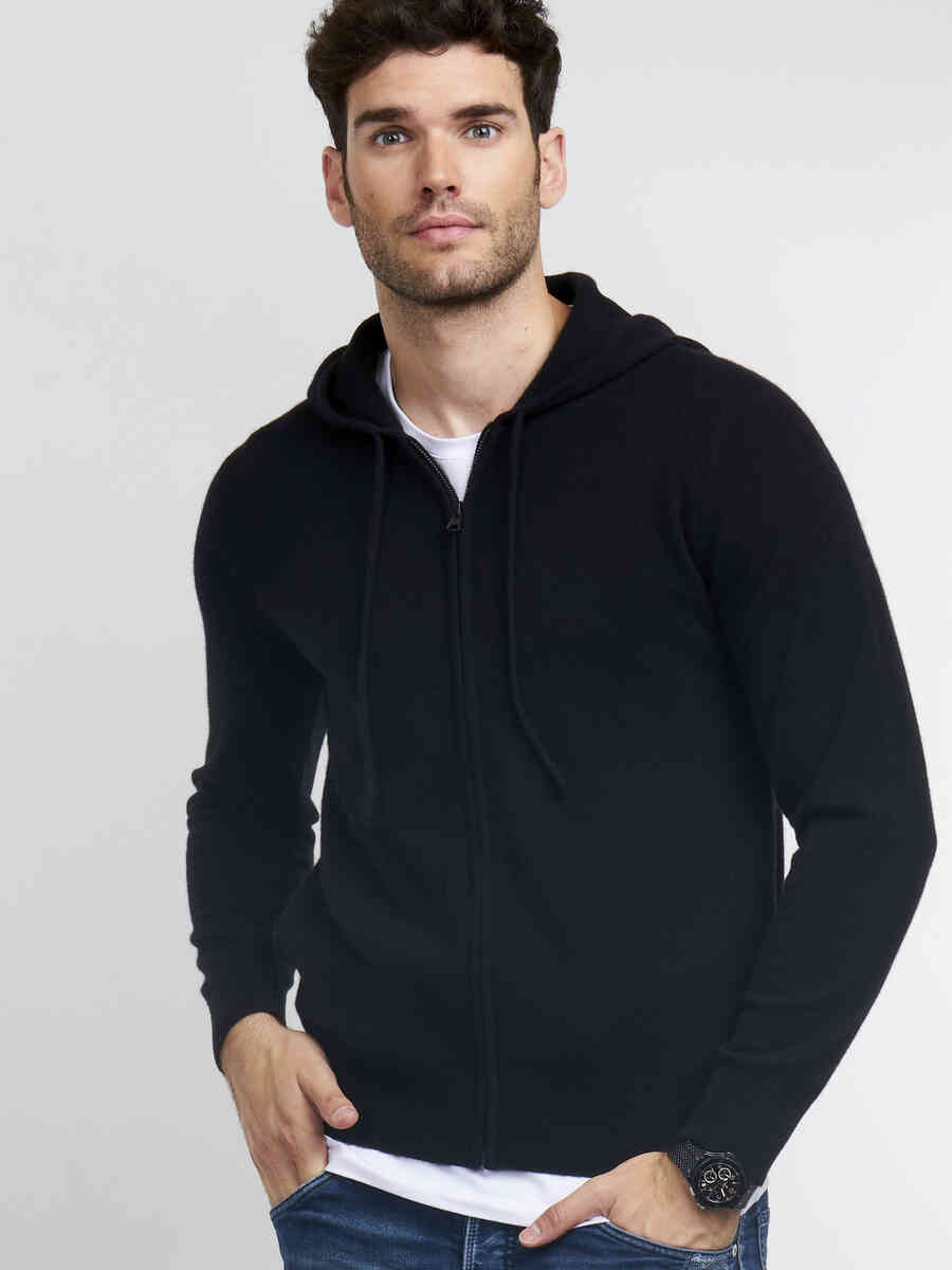Men's cashmere hoodie