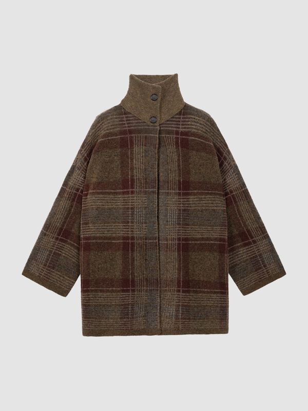 Medium-Weight Organic Cashmere Sweater with Stand Collar